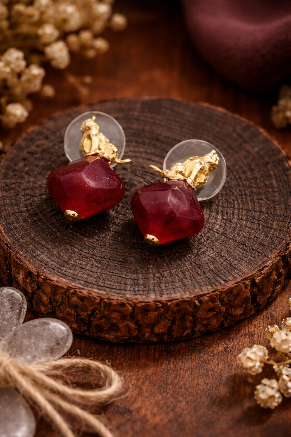 Ling Cat Guardian Stud Earrings